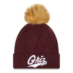 New Era Women's Montana Grizzlies Snowy Knit Beanie